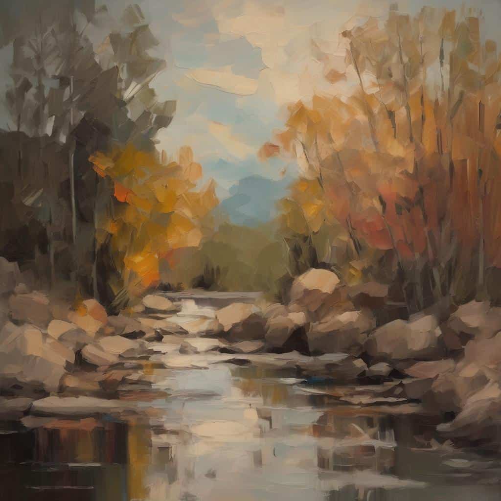 Κάλλος φύσης και πολιτισμού, ποτάμι με φθινοπωρινά δέντρα, σύμβολο πολιτισμικών σχέσεων και γέφυρα πολιτισμών.